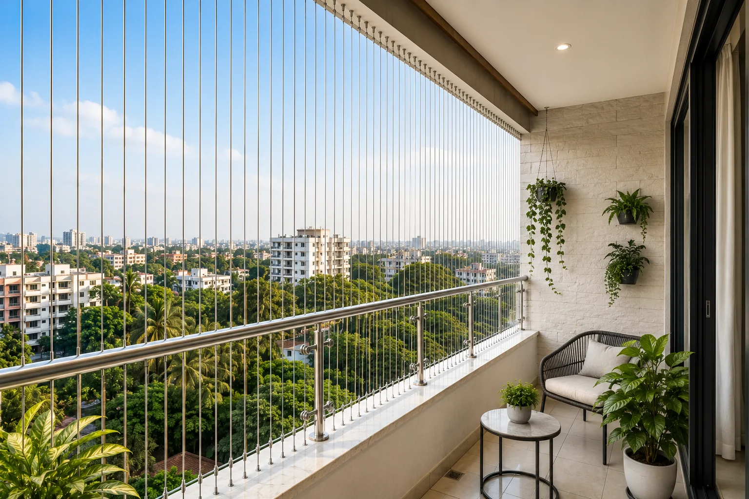 Sharanya Invisible Grills Installation