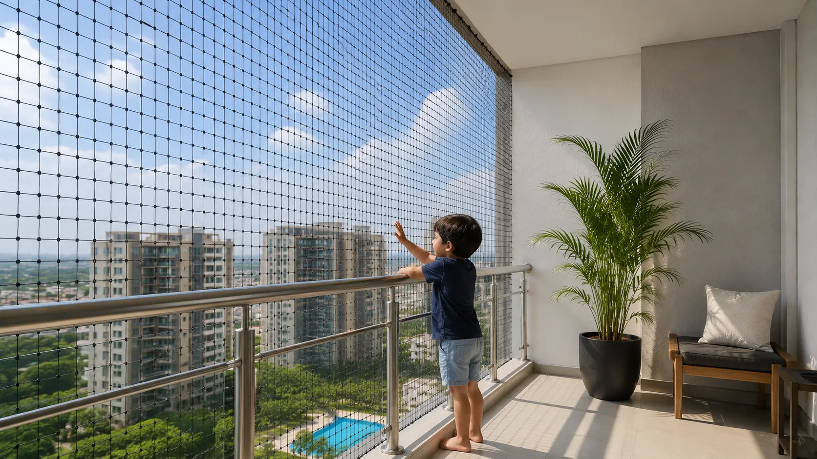 Child Safety Nets for Balconies & Staircases