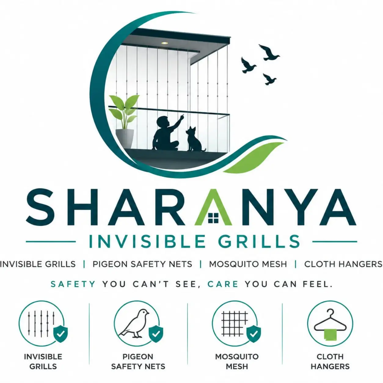 Sharanya Invisible Grills Logo